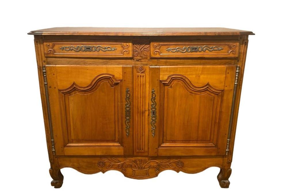 Louis XV Provincial Fruitwood Buffet (1 of 10)