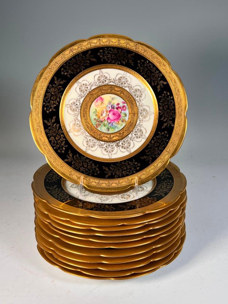 Twelve H & Co. Limoges Dinner Plates (1 of 7)