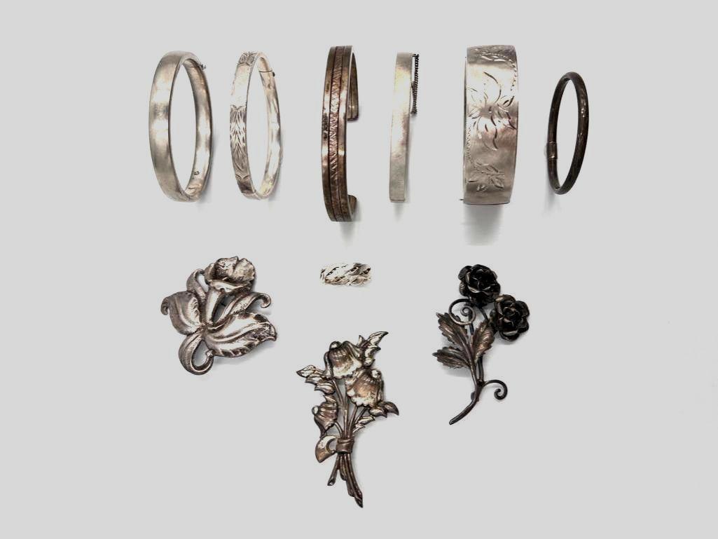 Assorted Sterling Silver Jewelry Lot (1 of 15)