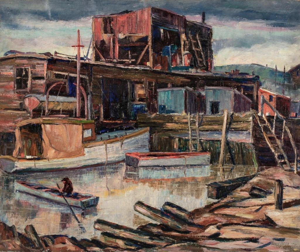 Louis Bosa Oil, Wharf (1 of 6)
