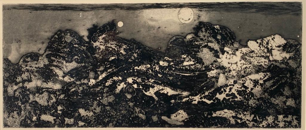 Juvenal Sanso Garrit, etching Lueurs, 1963 (1 of 7)