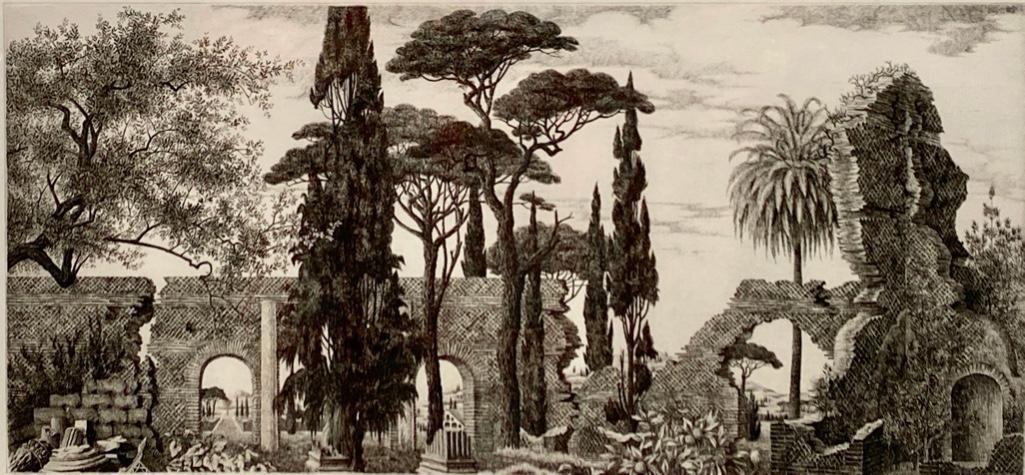 Francois Houtin Etching, Nostalgie No.3, 1983 (1 of 7)