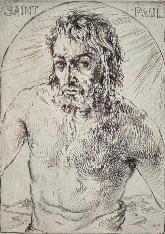 Arthur William Heintzelman, Etching, Saint Paul (1 of 5)
