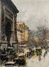 Luigi Kasimir Etching, Paris, Porte St. Denis, 1925