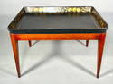 Antique Papier Maché Tray on Stand