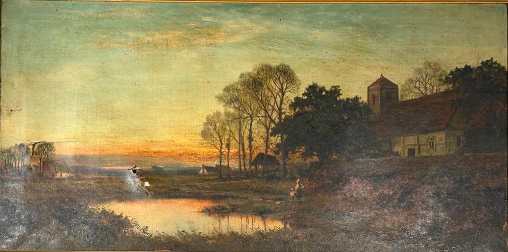 19th/20thc. English or American School, Mother and Child on Country Path (1 of 11)