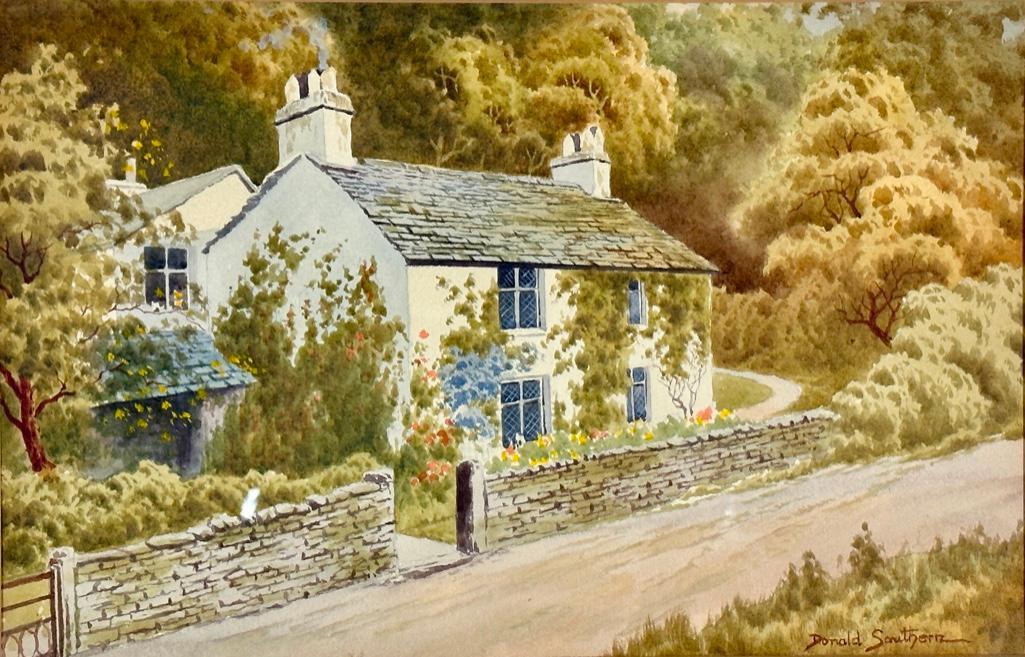 Donald Southern Watercolor Painting, Dove Cottage, Grasmere, Wordsworth's Lakeland Home (1 of 7)