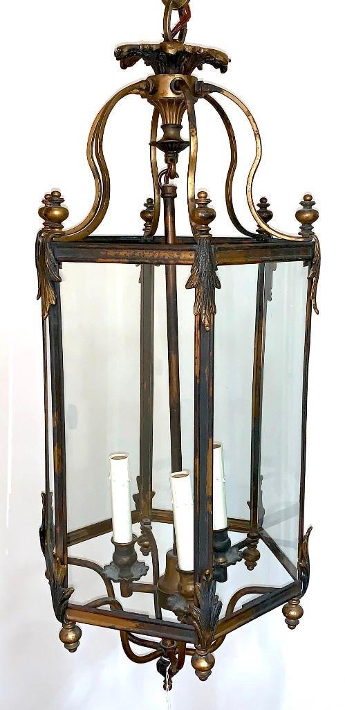 Baroque Style Metal Three Light Hanging Lantern (1 of 4)