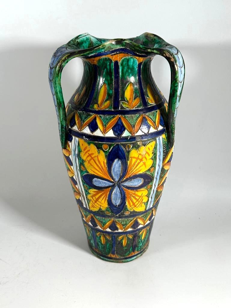 Italian Majolica Vase, 20thc. (1 of 9)