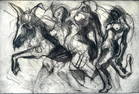 Harry Simoni Etching Nudes, Horse
