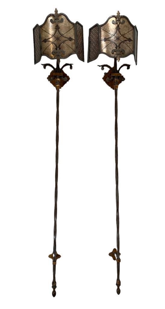 Two Tall Fine Art Lighting Tall Wall Sconces, Contemporary (1 of 6)