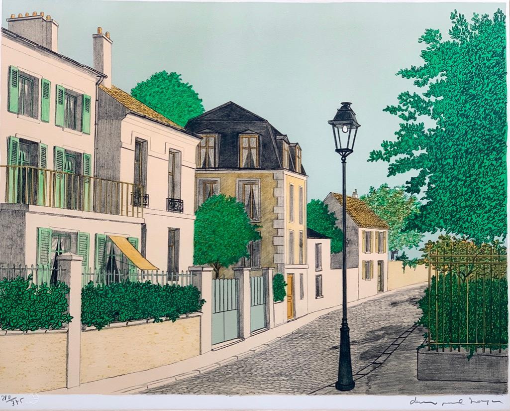 Denis Paul Noyer Lithograph, Village Street (1 of 7)