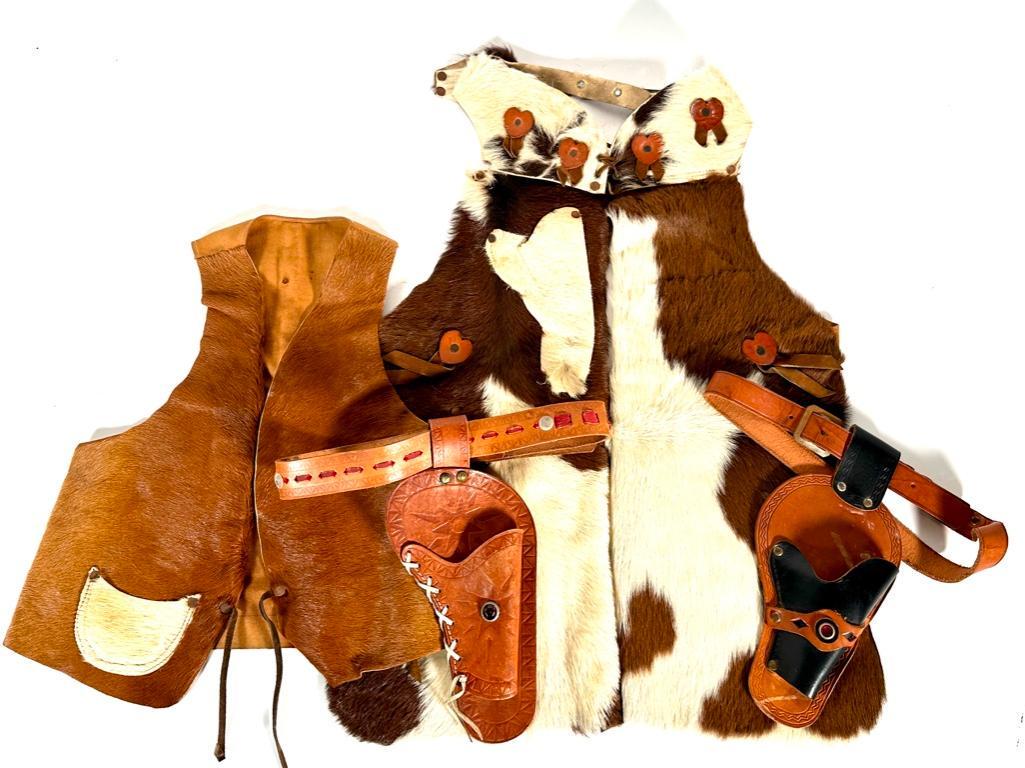 Vintage Child's Pony Fur and Leather Cowboy Outfit (1 of 10)