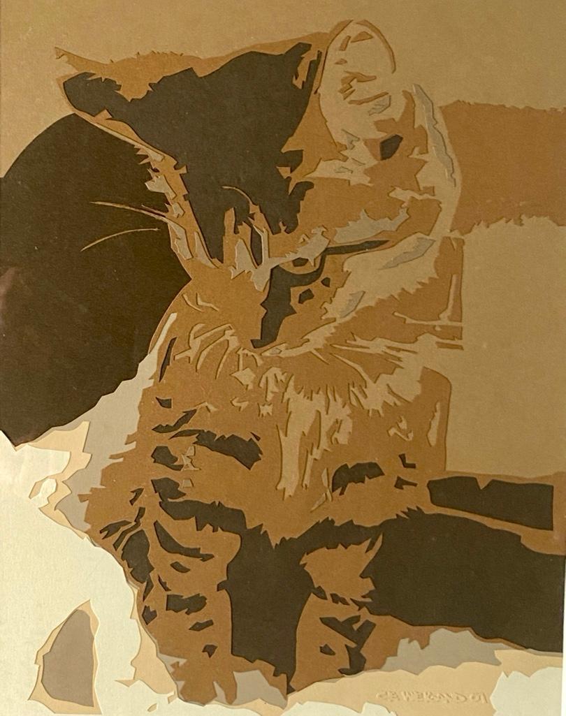 C. E. Weigand Cut Paper Work, Cat (1 of 7)