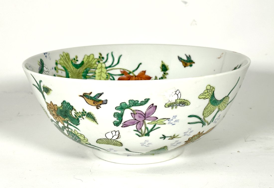 Chinese Polychrome Glaze Porcelain Bowl, Modern (1 of 7)