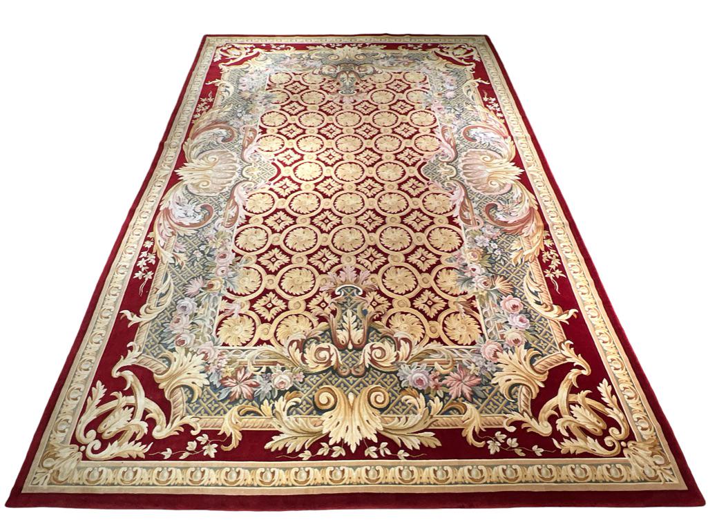 Large Aubusson Style Carpet, Apprx 10' x 15' (1 of 1)