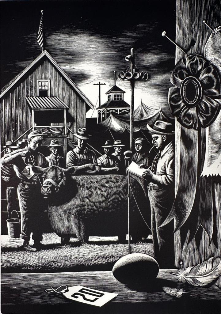 Steven Dohanos Wood Engraving, State Fair (1 of 7)