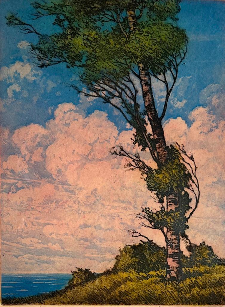 F. Leslie Thompson Etching, Breezy Day (1 of 5)