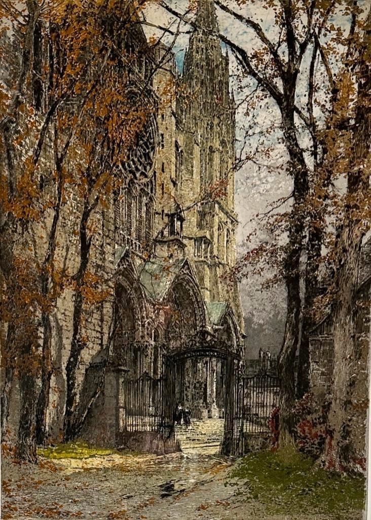 Luigi Kasimir Etching with Aquatint, Chartres Cathedral (1 of 6)