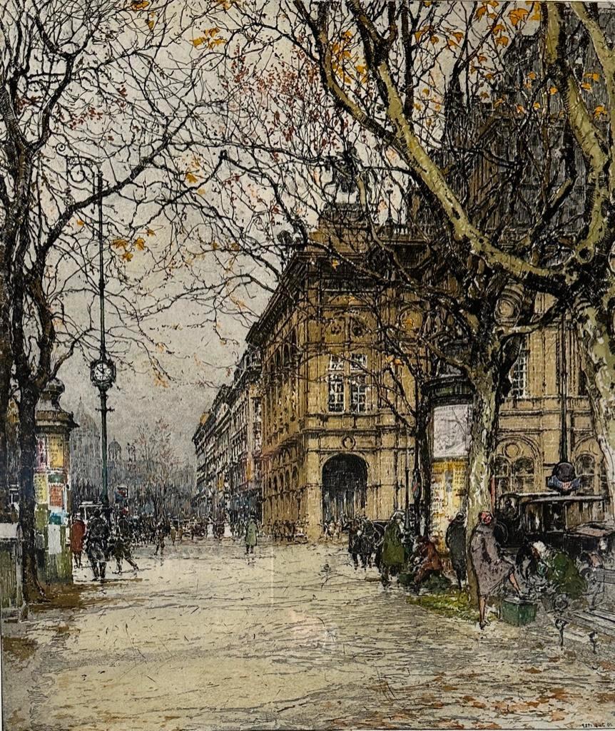 Luigi Kasimir Etching in Aquatint, Vienna Opera House (1 of 6)