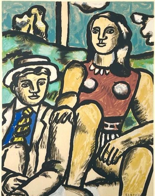 Fernand Leger Lithograph, The Couple (1 of 7)