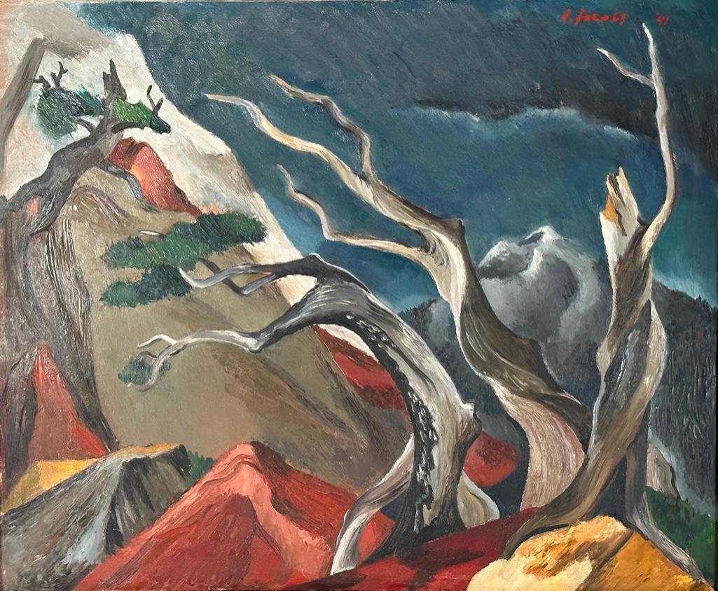 J.Jacobs Oil, Landscape with Blasted Trees (1 of 9)