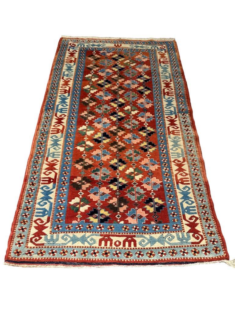Turkish Tribal Wool Carpet, 6'1 x 3'6 (1 of 6)