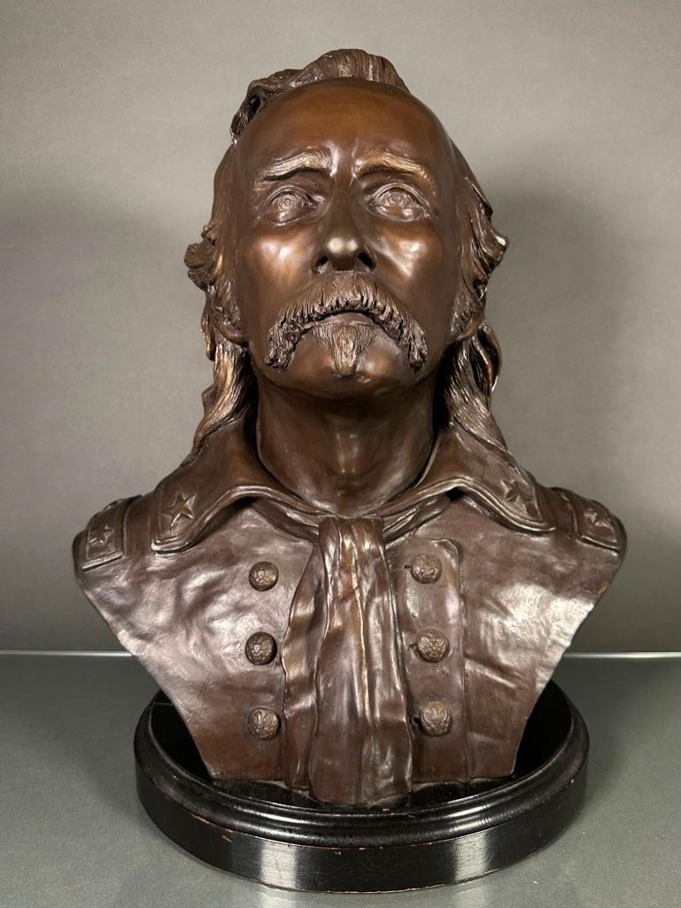 Bronze Bust of General George Armstrong Custer, by James Gruzalski (American, b. 1938) (1 of 10)