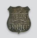 Sterling US Indian Police Badge