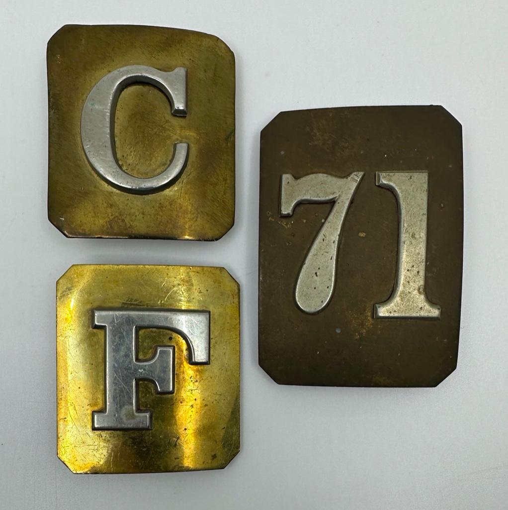 Three Brass Belt Plates (1 of 2)