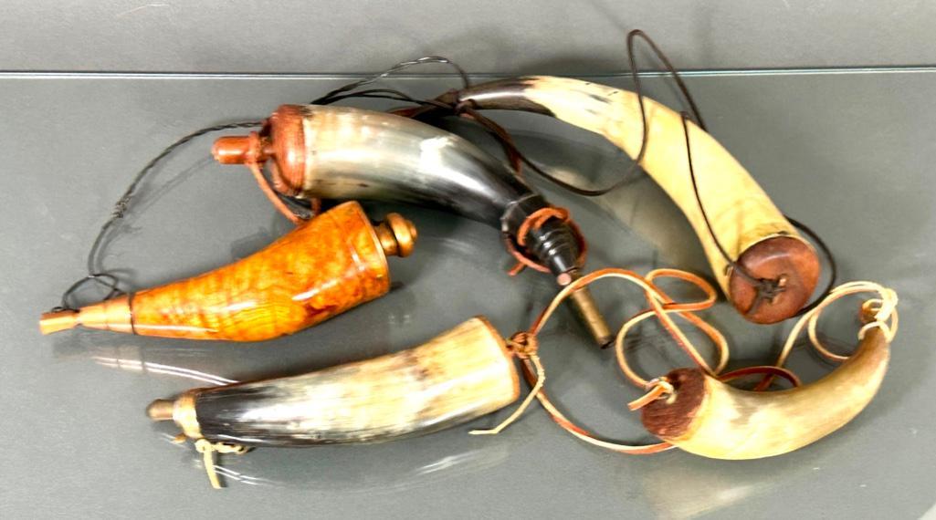 Five Powder Horns (1 of 3)