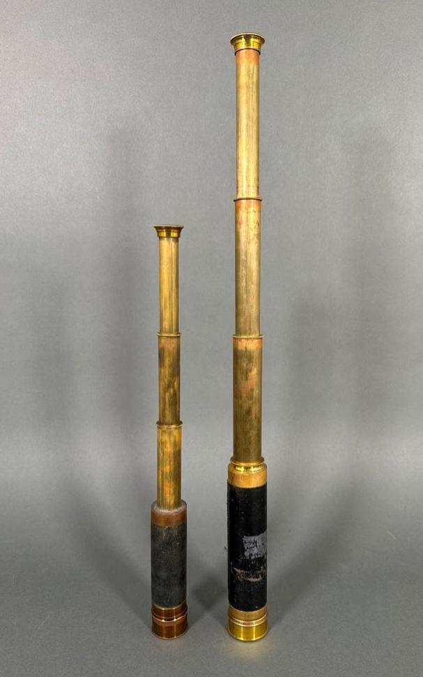 Two French Four Section Spyglasses, ca. 1900 (1 of 13)