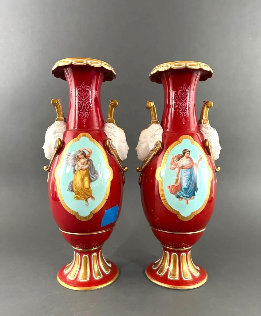 Pair of Continental Porcelain Vases (1 of 13)