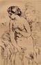 Pierre Auguste Renoir Etching, "Baigneuse Debout, A Mi-Jambes"