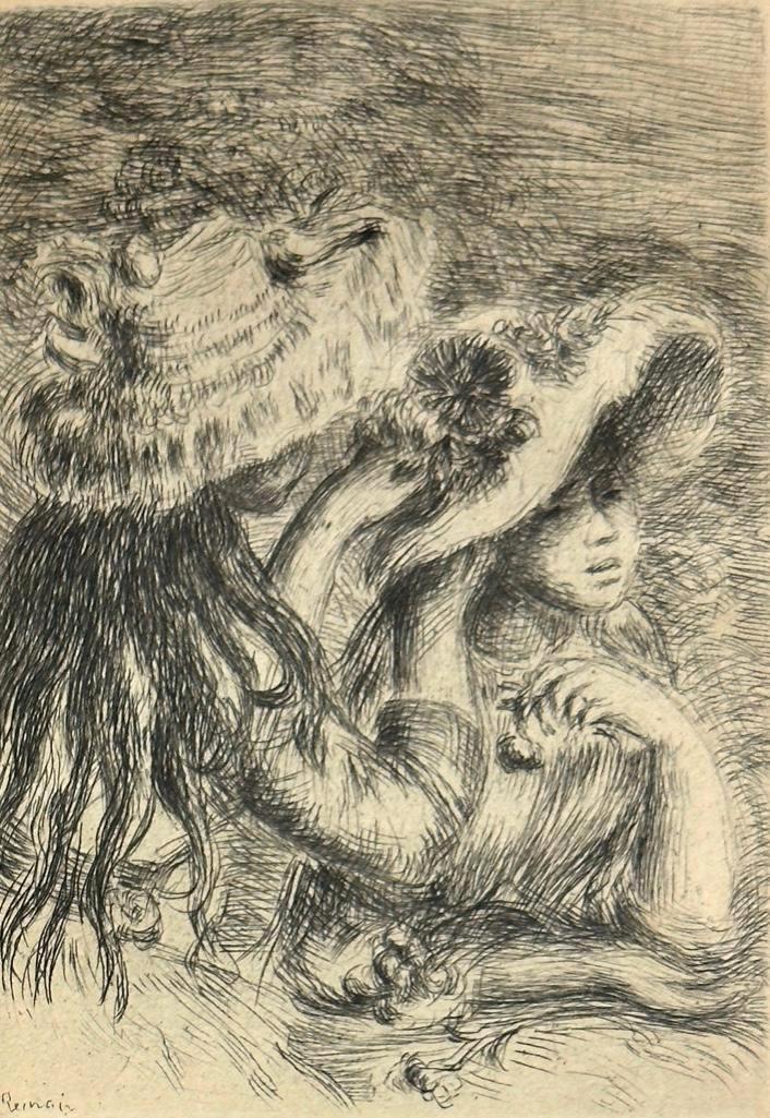 Pierre Auguste Renoir Etching, "Le Chapeau Epingle" (1 of 7)