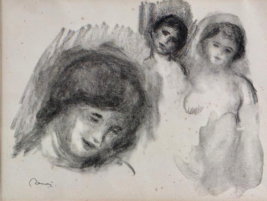 Pierre Auguste Renoir Lithograph, "La Pierre Au Trois Croquis" (1 of 6)