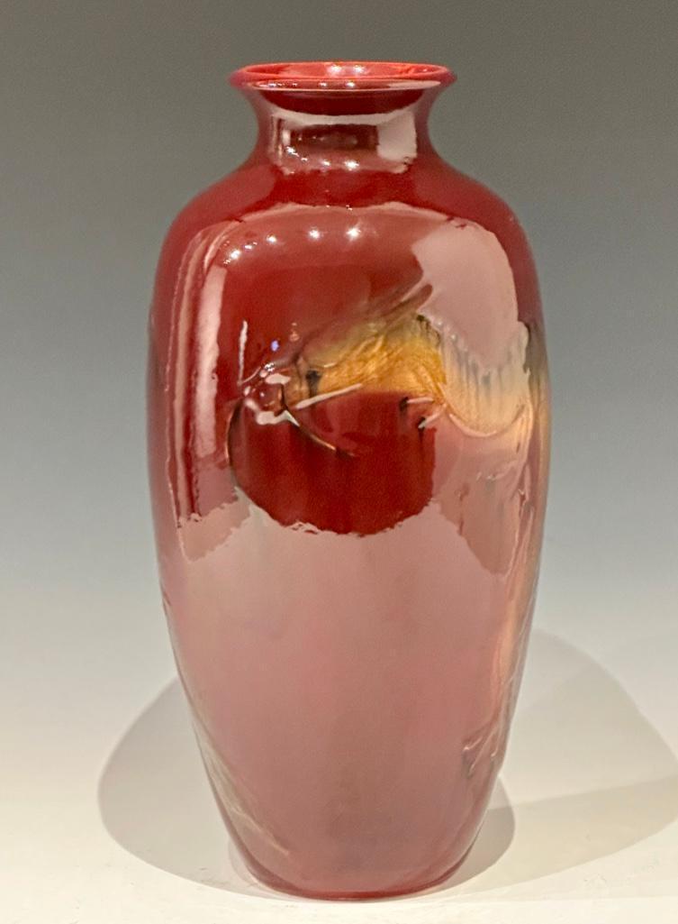 Large Rookwood Pottery Vase with Three Molded Dragons, 1948 (1 of 13)