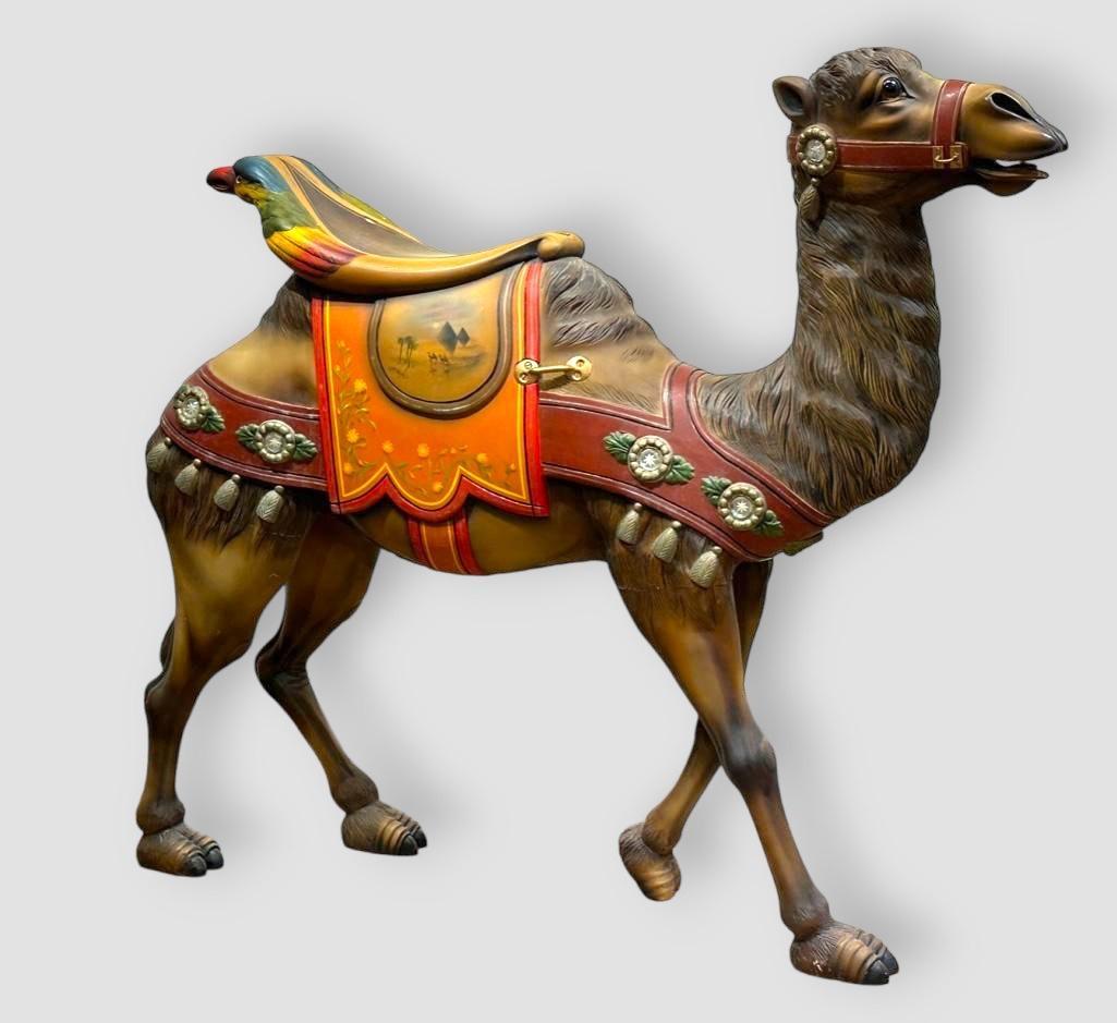 Attributed to Charles Looff Carved Carousel Camel Figure (1 of 17)