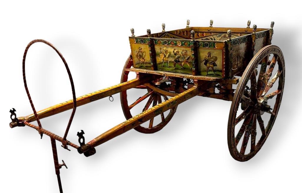 Italian Hand Painted Donkey Cart, Taormina, Sicily (1 of 20)