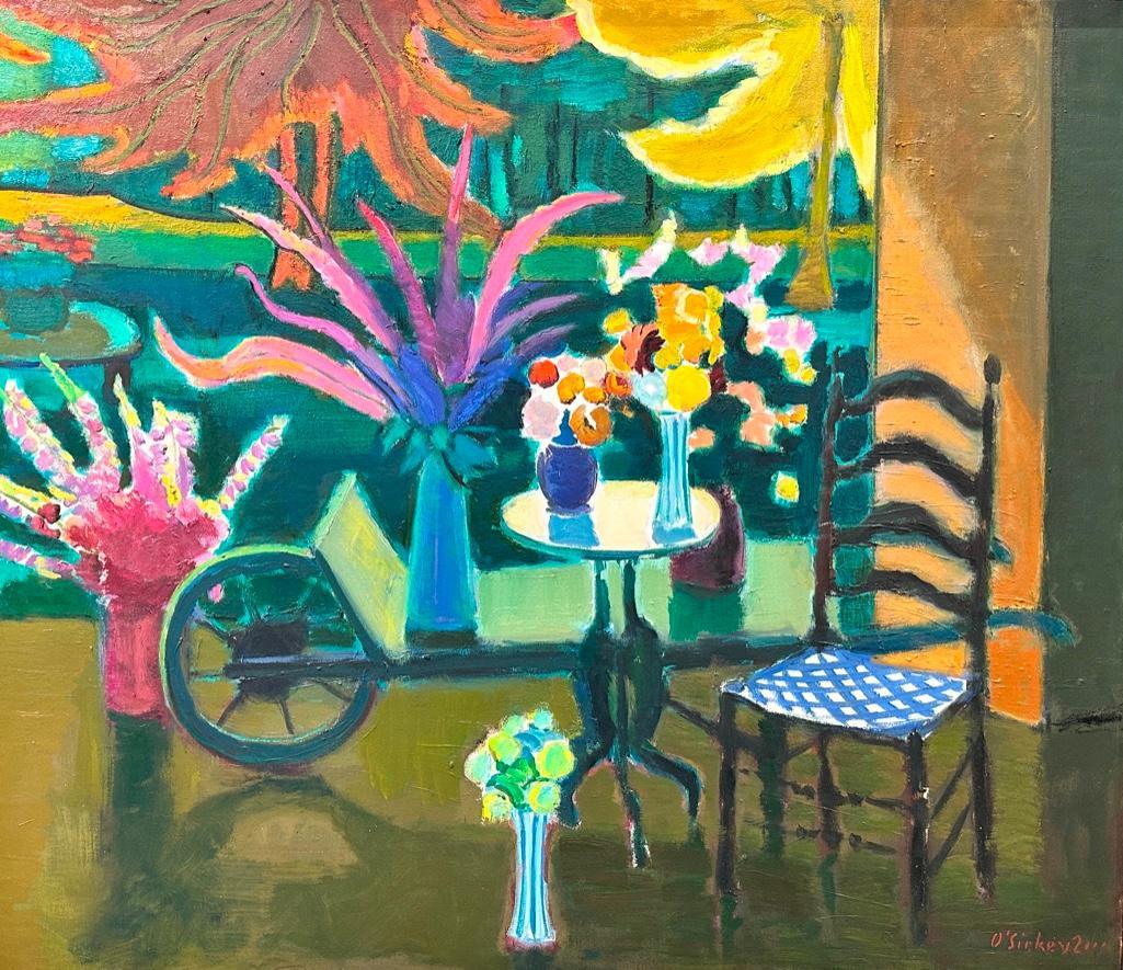 Joseph B. O'Sickey Oil, Still Life in Barn Door, Deer Isle, Maine (1 of 10)