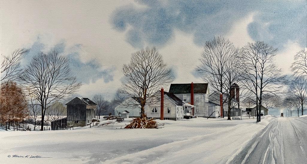 Florian Lawton Watercolor and Gouache, Monday Road (1 of 11)