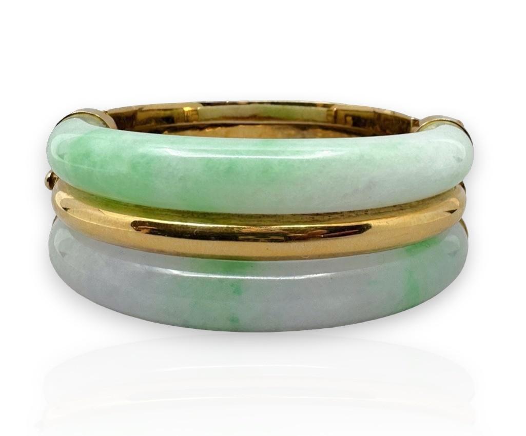 Potter & Mellen Gold and Jade Bracelet (1 of 8)