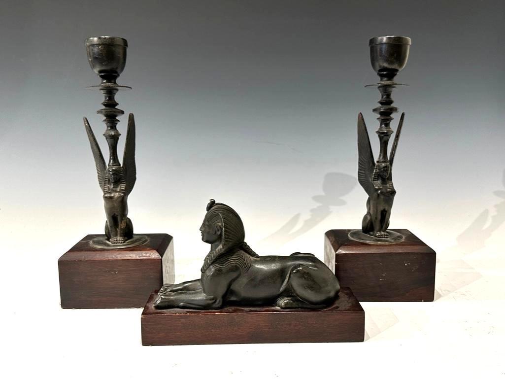 Three Piece Egyptian Revival Style Set (1 of 11)