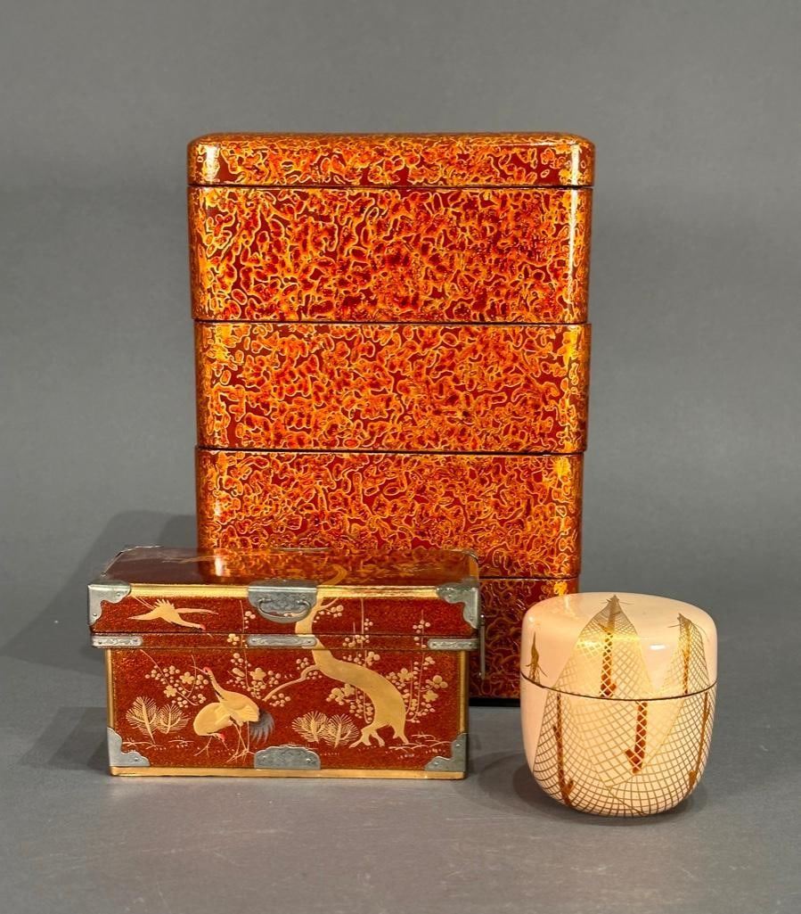 Three Pieces of Japanese Lacquer Work (1 of 20)