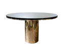 Brueton Chromed Steel and Granite "Anello" Table