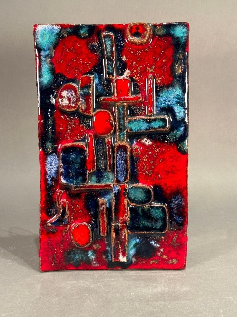 German Modernist Glazed Ceramic Plaque (1 of 4)