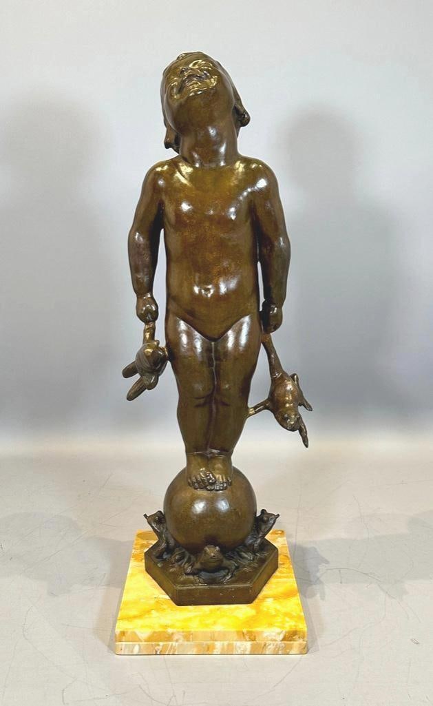 Edith Barretto Parsons Bronze Fountain, "Frog Baby" (1 of 20)