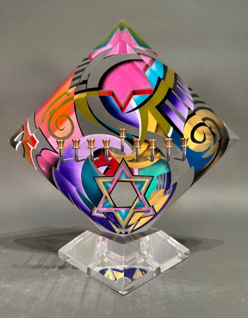 Shlomo Haziza Acrylic Menorah (1 of 9)