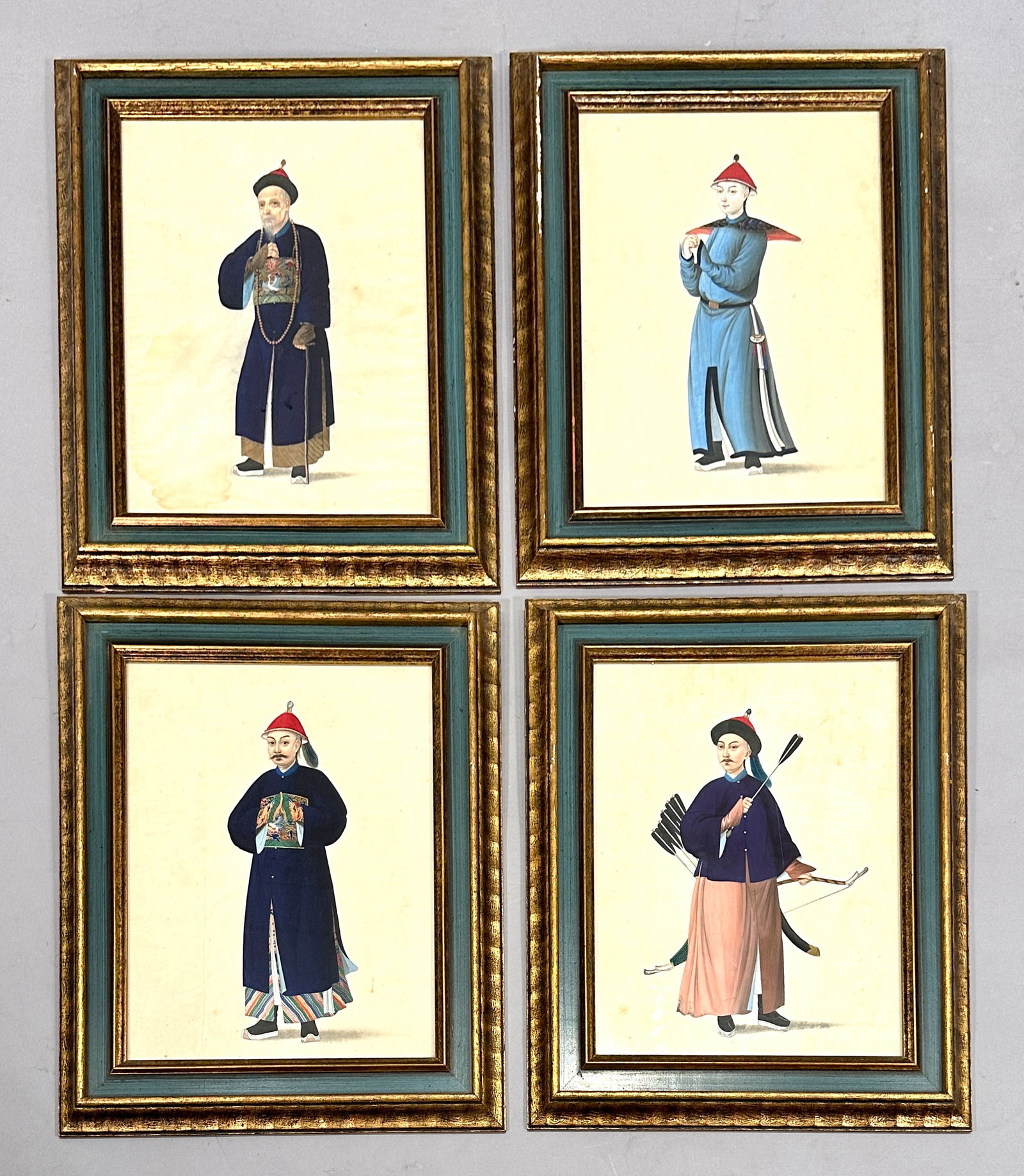 Four Chinese Export Pith Paintings (1 of 18)