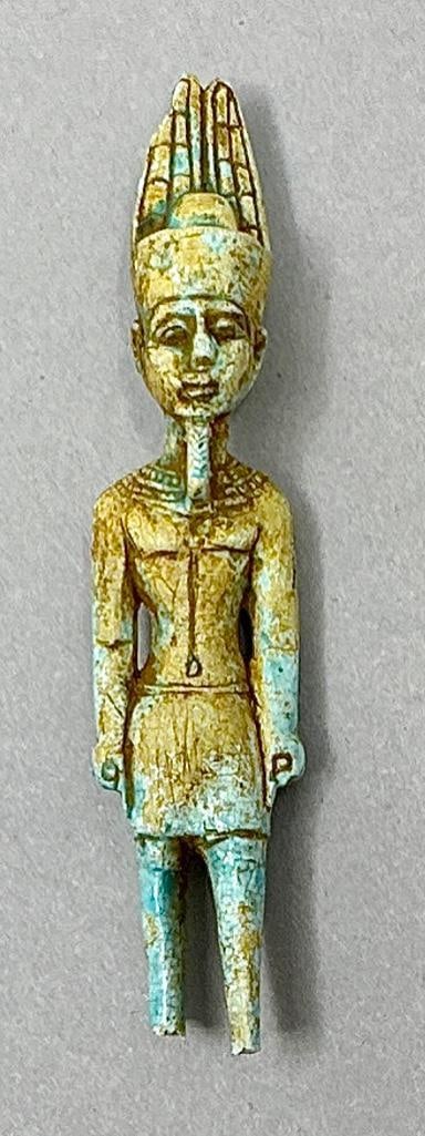 Small Faience Statue of Amun-Re, Egyptian, ca. 760-656 B.C.E. (1 of 5)